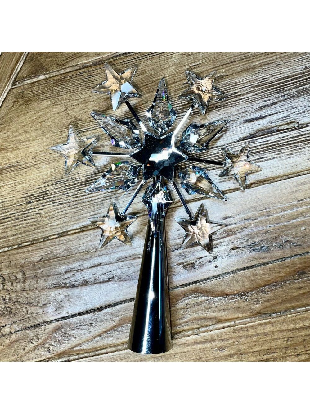 Swarovski crystal retired tree topper - beautiful condition / no box or stand